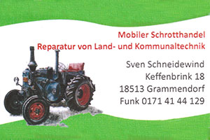 Mobiler Schrotthandel / Reparatur von Land- und Forstmaschinen - Sven Schneidewind