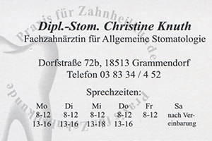 Fachzahnärztin Christine Knuth